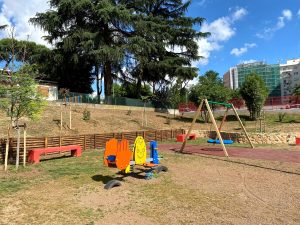 Il parco di via Anagni è pronto all'inaugurazione: alberi, attrezzature fitness e un'area giochi