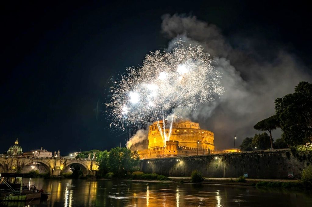 La rievocazione storica della Girandola a Castel Sant’Angelo