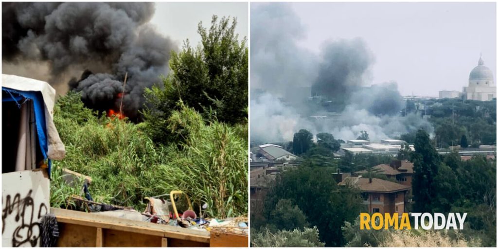 Incendio a Magliana, fumo nero visibile in diverse zone di Roma
