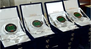 Benemerenze Regionali, la cerimonia di consegna a Caprarola della LND Lazio