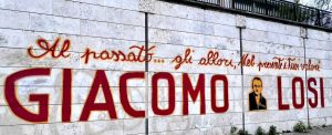 A Balduina il murales omaggio a Giacomo Losi
