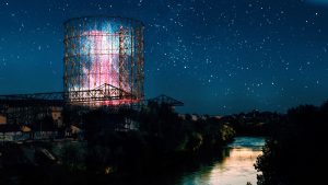 Videocittà, 400.000 led illuminano il Gazometro