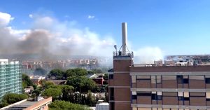 Incendio a Casal Bruciato: evacuato un asilo nido