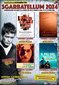 Sgarbatellum 2024, incontri e proiezioni con Garrone, Veronesi, Costanzo e Bardani