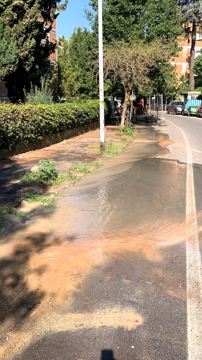 Cede l'asfalto per una perdita d'acqua: "Rischiamo nuova voragine"