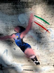 Imbrattato il poster di Laika dedicato a Paola Egonu