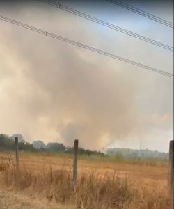 Incendi, a Roma ovest ancora fiamme: canadair ed elicottero in azione. L'odore di bruciato invade la città