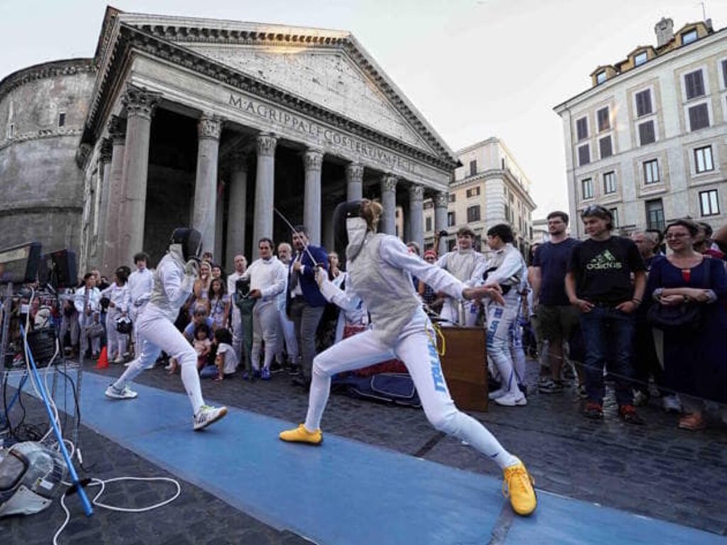 "A Fil di Spada", la maratona di scherma al Pantheon