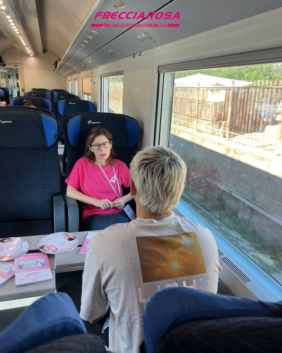 Consulenze mediche gratuite e informazioni sul cancro a bordo del Frecciarossa