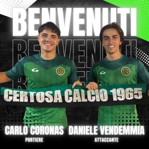 Il Certosa completa la porta, ufficiali due nuovi arrivi