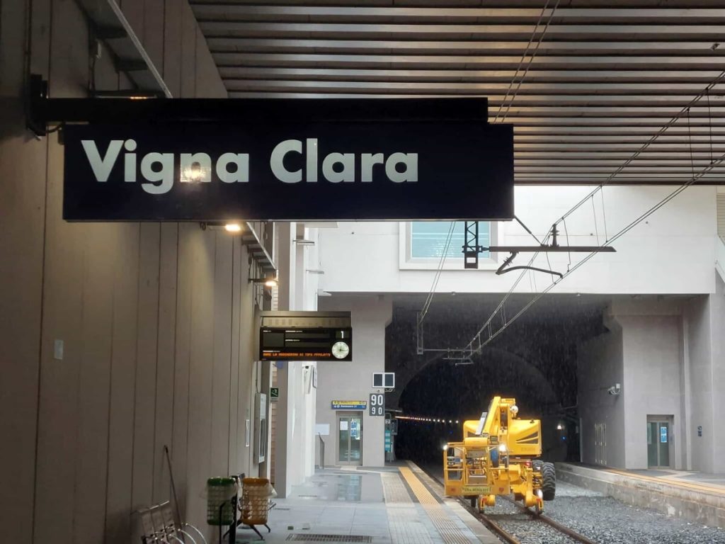 Dal 9 settembre riapre la stazione di Vigna Clara, riparato il guasto alle tubature