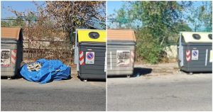 Sacco di eternit abbandonato in strada, Ama ripulisce la strada la segnalazione dei cittadini a RomaToday