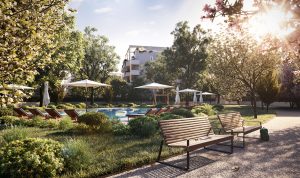 Wellness Park con una nuova piscina nel più esclusivo complesso residenziale di Roma