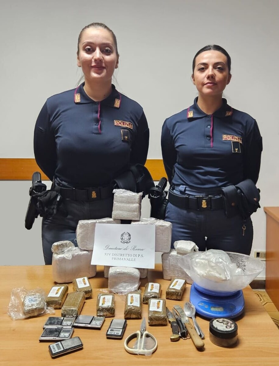 Blitz ai Cancelletti di Primavalle: sequestrate 40.000 dosi di hashish e 900 di cocaina