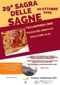 Sagra delle sagne, 29esima edizione