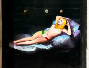 Moana Pozzi come la Maja Desnuda di Goya: Harry Greb omaggia l'icona del cinema erotico italiano