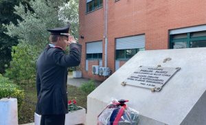 Il generale dei carabinieri Luongo in visita al nucleo radiomobile di Roma
