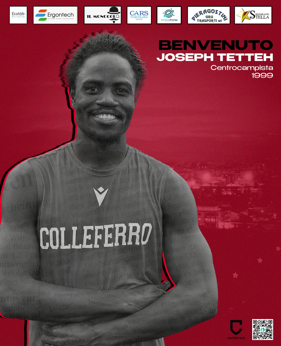 Un ex Cagliari alla corte del Colleferro, ufficiale Tetteh