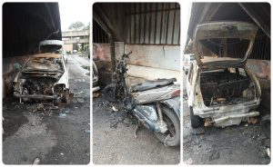 Incendio al Corviale: auto e scooter in fiamme sotto al "Serpentone"