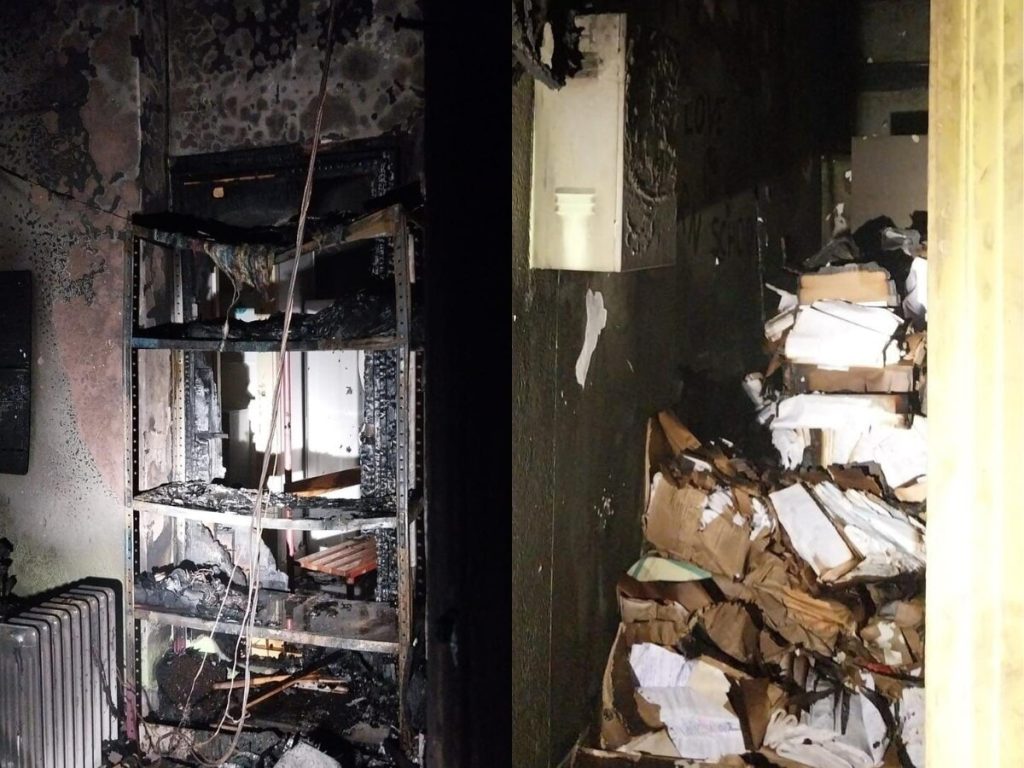 Incendio al liceo Gullace occupato: scuola inagibile