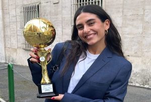 Sofia Valoppi, il ritorno a Roma è emozionante: per lei il premio della FIPAV Lazio