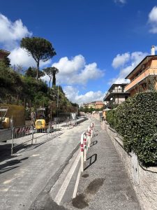 Via della Palmarola riaperta alla circolazione dopo un mese di chiusura