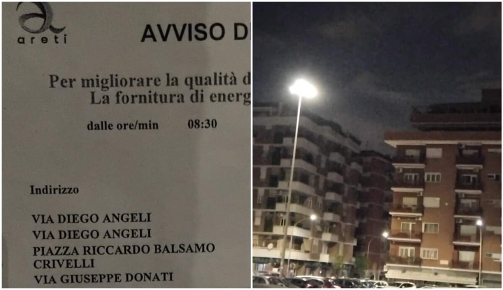 Il quartiere resta al buio per i lavori (programmati) di Acea, in 50 aggrediscono gli operai