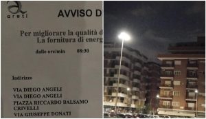 Il quartiere resta al buio per i lavori (programmati) di Acea, in 50 aggrediscono gli operai