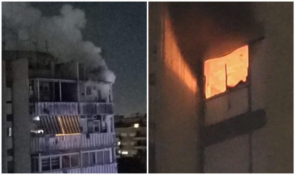 Incendio a Casal Bruciato, fiamme avvolgono un appartamento