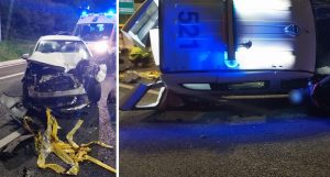 Roma, tre vigili investiti da un'auto. Uno è in gravi condizioni: ha subito amputazione di una gamba