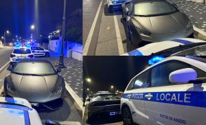 La Lamborghini Huracan ricercata dalla polizia svizzera e ritrovata ad Anzio
