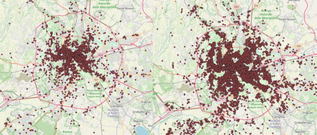 Così il turismo diffuso ha trasformato i quartieri di Roma. Le mappe della Capitale colonizzata da Airbnb