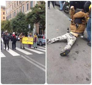Lo "sciame" transfemminista blocca la via Tiburtina ballando sulle strisce pedonali