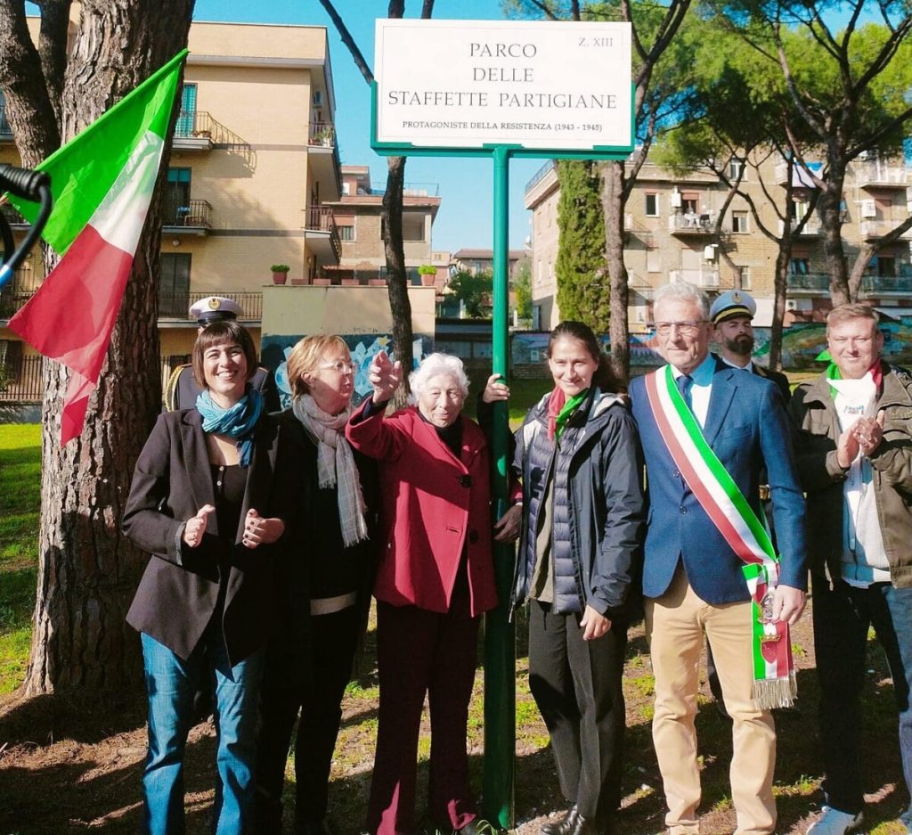 Torre Angela, il parco del quartiere intitolato ai partigiani. Franco: "Aree ludiche dedicate a Cossetto e Ghersi"