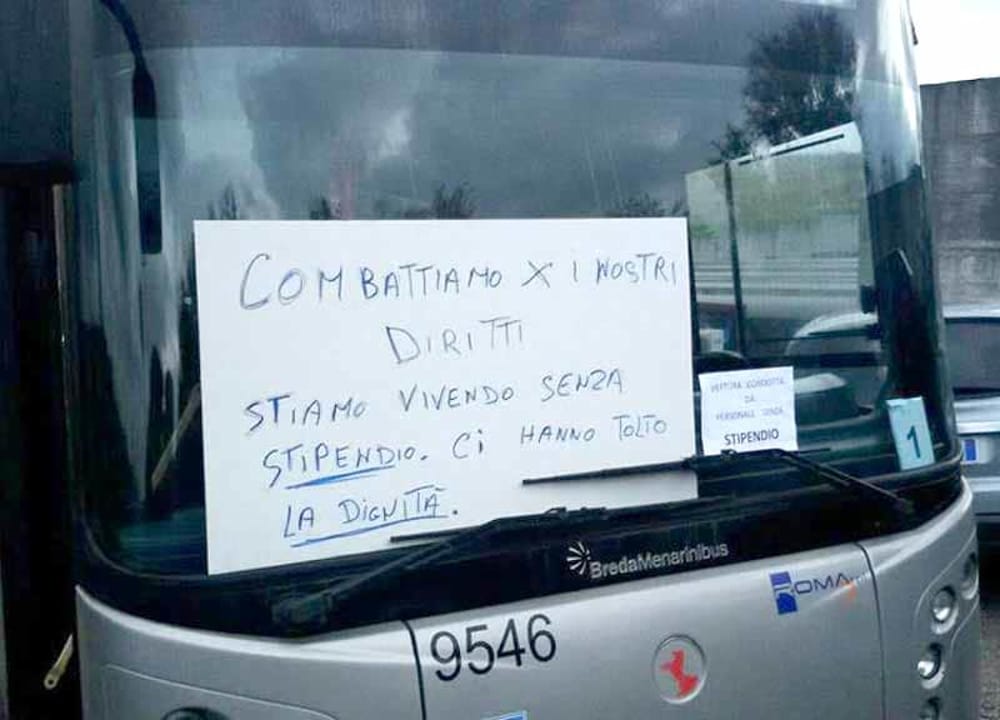 Roma Tpl: odissea senza fine per i lavoratori, senza stipendio e in attesa della liquidazione