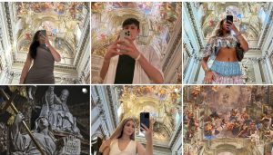 File di un'ora fuori dalla chiesa (vuota) per una foto allo specchio virale su Tik Tok