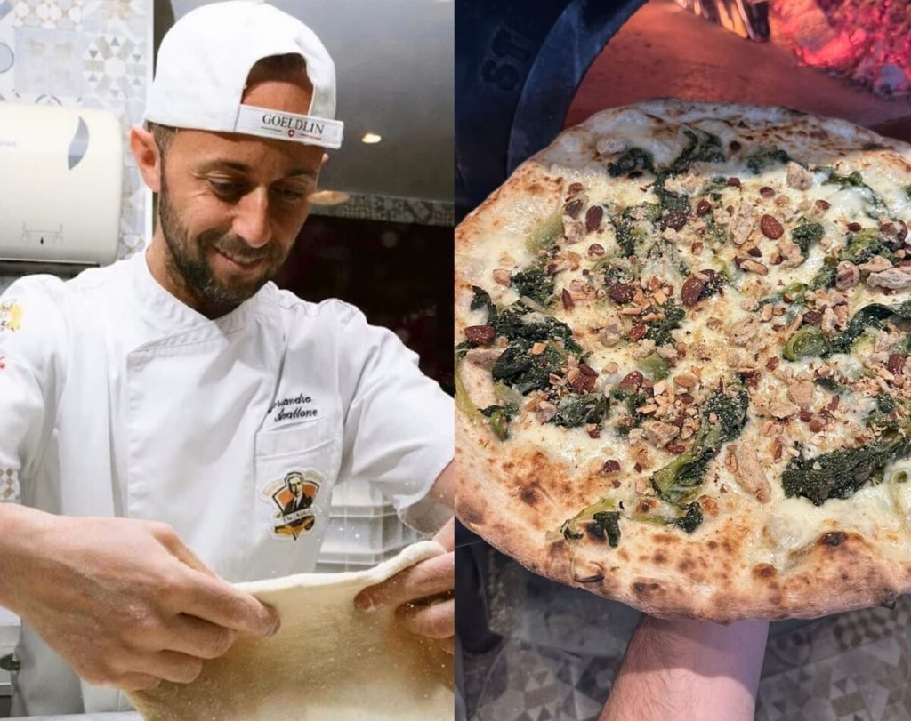La pizza a "ruota di carro" de L'Antica pizzeria da Michele: la napoletana che deve uscire fuori dal bordo del piatto