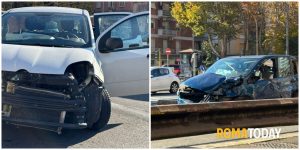 Incidente sulla Prenestina, scontro all'incrocio "maledetto": due feriti