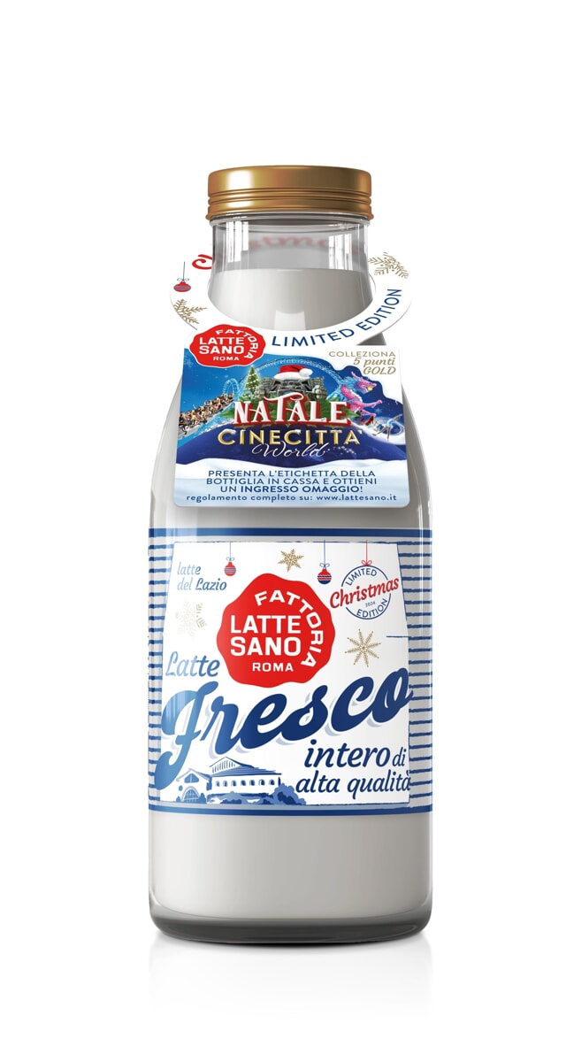 Fattoria Latte Sano lancia la speciale bottiglia per il Natale