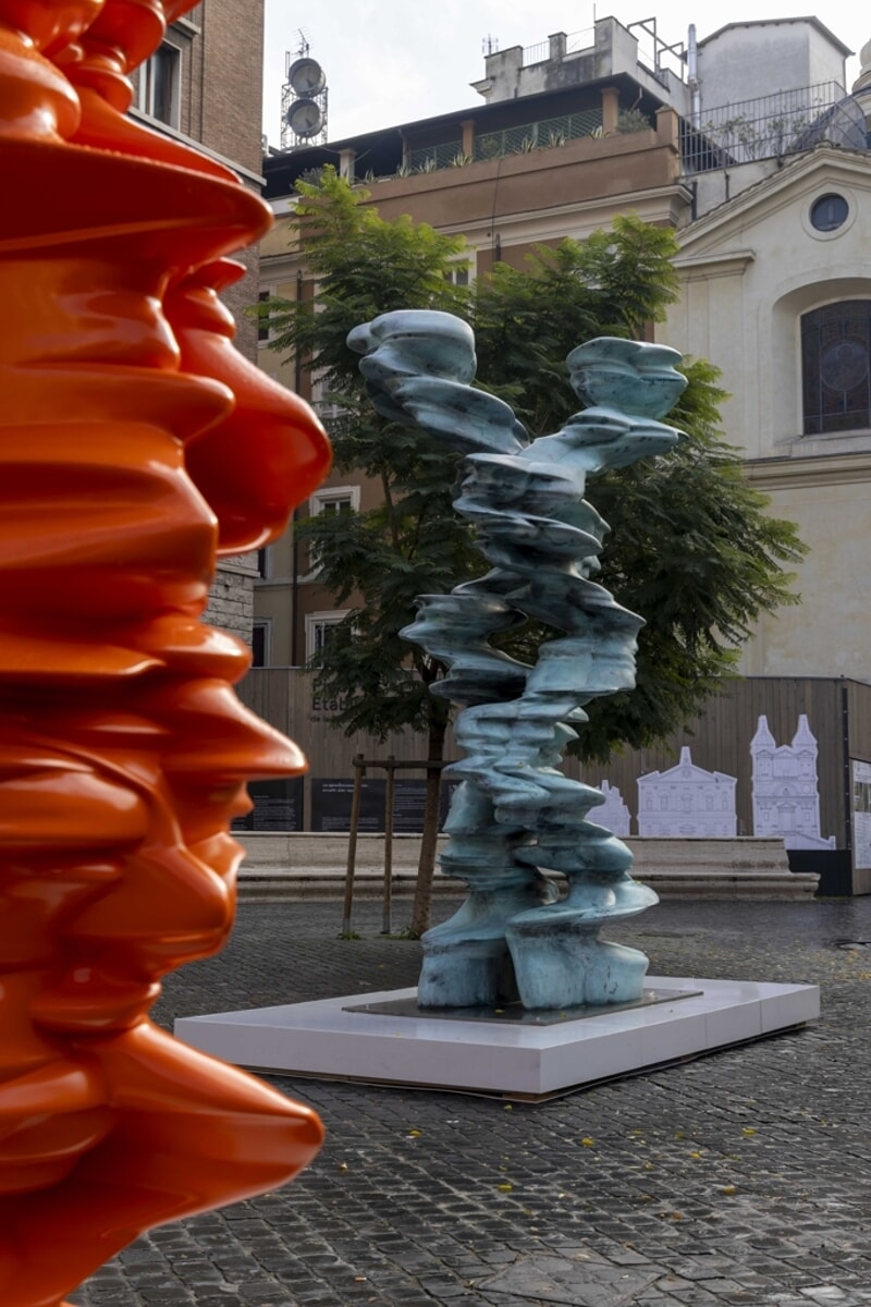 Le sculture di Tony Cragg nelle piazze di Roma