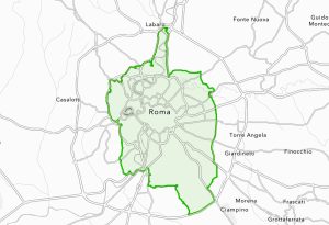 La mappa della fascia verde a Roma