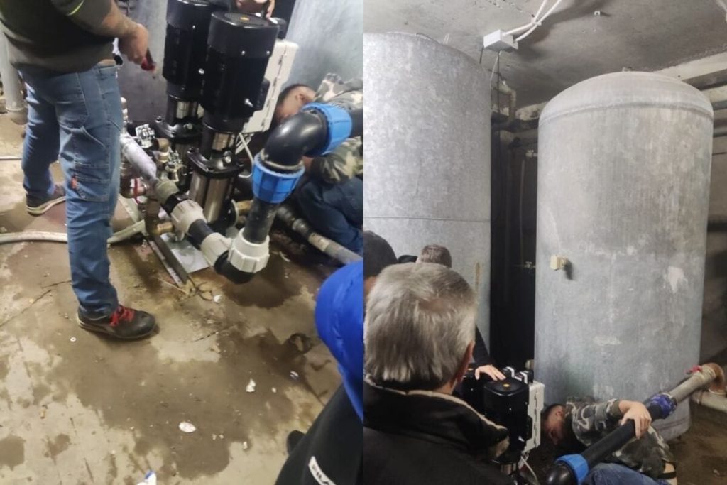 Finalmente l'acqua nelle case popolari, installate le nuove pompe nei palazzi Enasarco