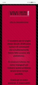 Vivi Cinema & Teatro, lunghe code per acquistare il carnet: il sito funziona male
