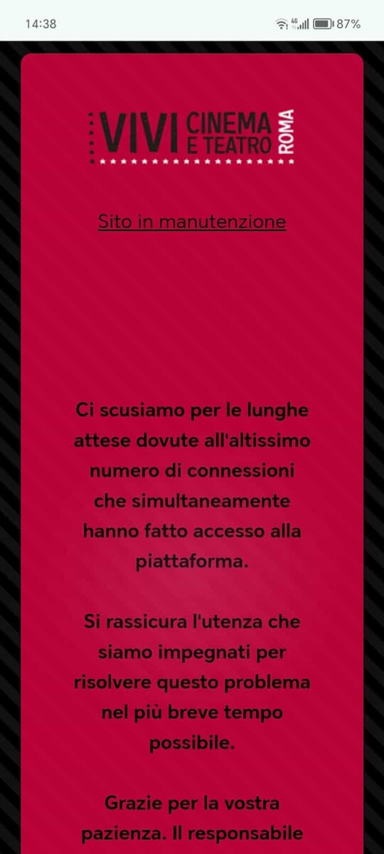 Vivi Cinema & Teatro, lunghe code per acquistare il carnet: il sito funziona male