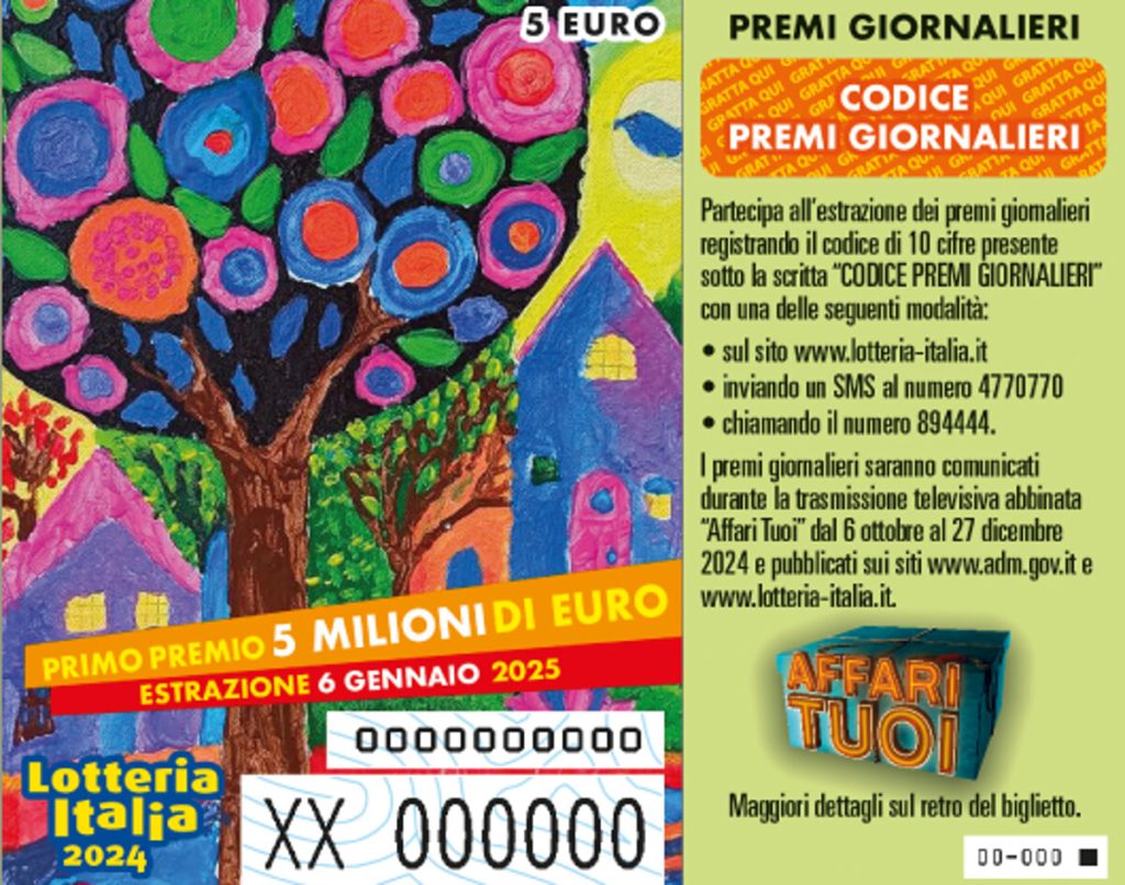 Lotteria Italia 2024 2025: i biglietti vincenti dei premi di quarta categoria da 20.000 euro