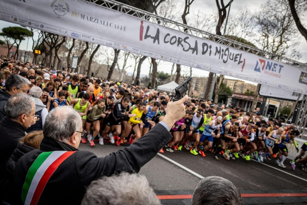 Corsa di Miguel, alla partenza quasi 13mila iscritti. Gualtieri: "È una corsa dei record"