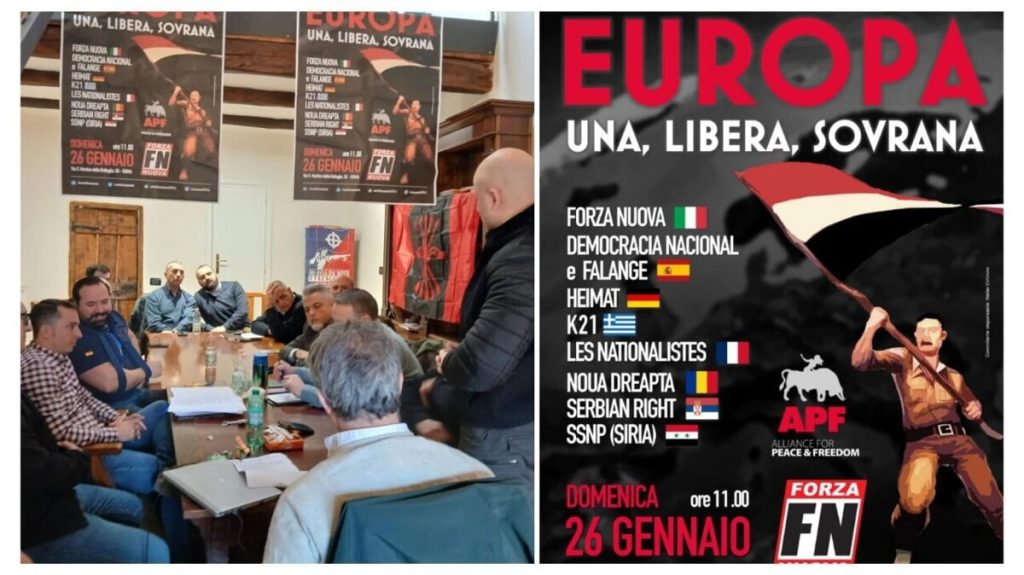 L'internazionale di estrema destra ripiega su via Genzano. Fiore (Fn): "Quello che chiamiamo fascismo sta vincendo"