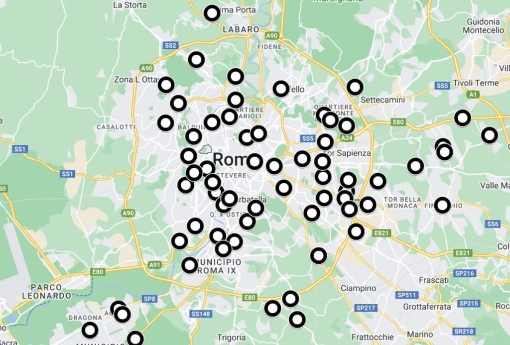La mappa dei morti sulle strade di Roma nel 2024. In città più di cento incidenti al giorno