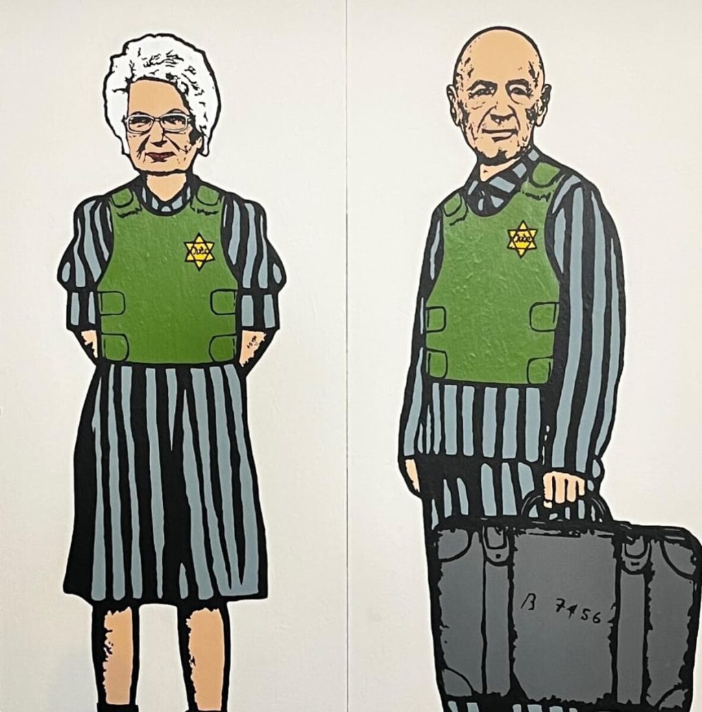 La Fondazione Museo della Shoah scopre il murale per Liliana Segre e Sami Modiano