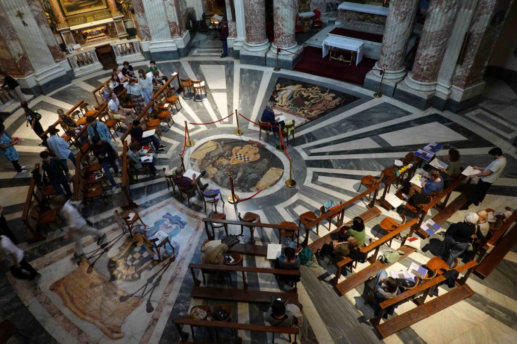 Gli appuntamenti di meditazione e pellegrinaggio attraverso il disegno nelle chiese gesuitiche di Roma